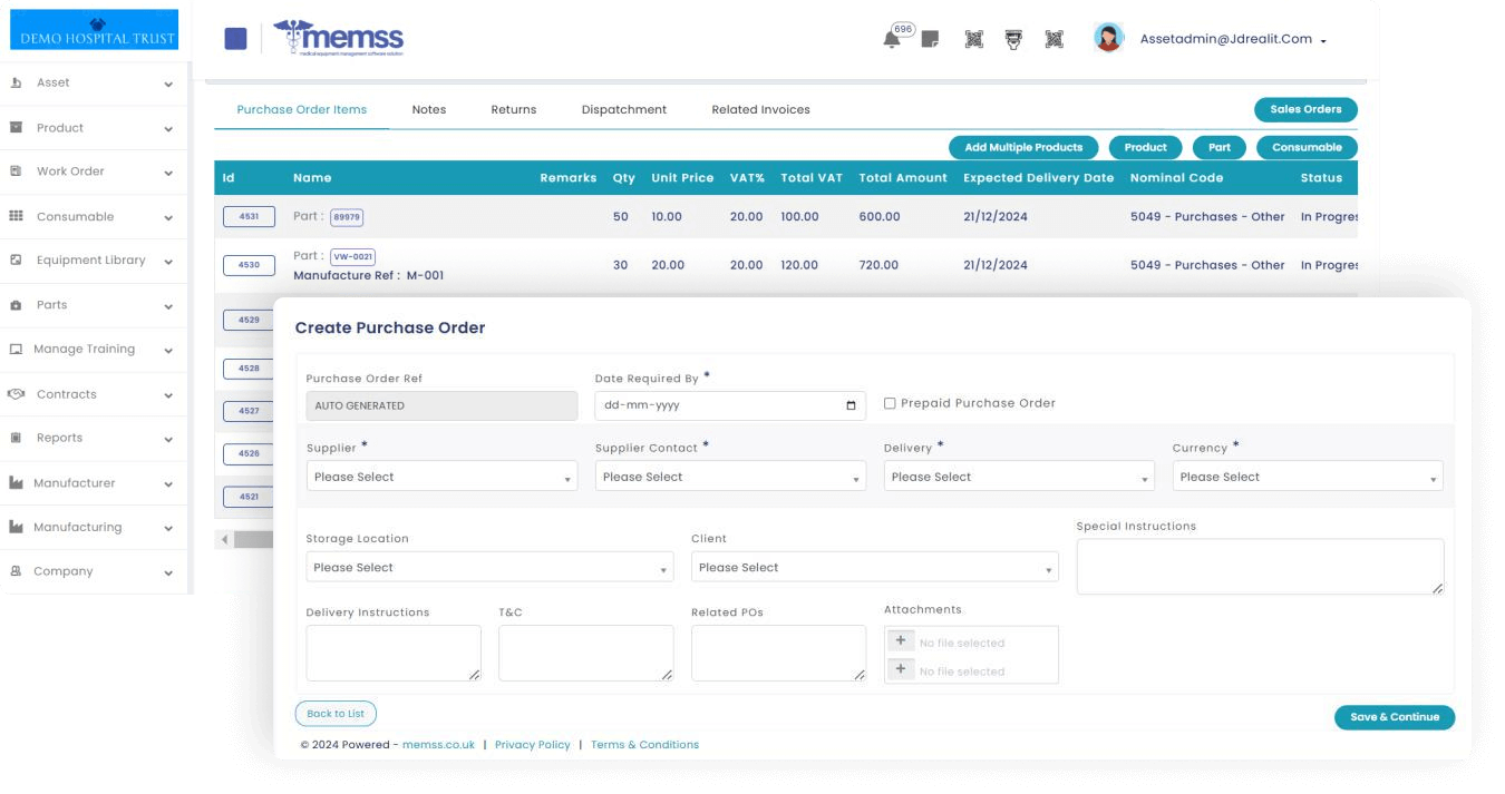 Purchase Order Management Hero
